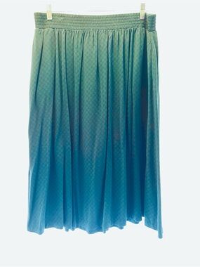 Sonoma Women’s Blue Green Midi Skirt - Elastic Waist